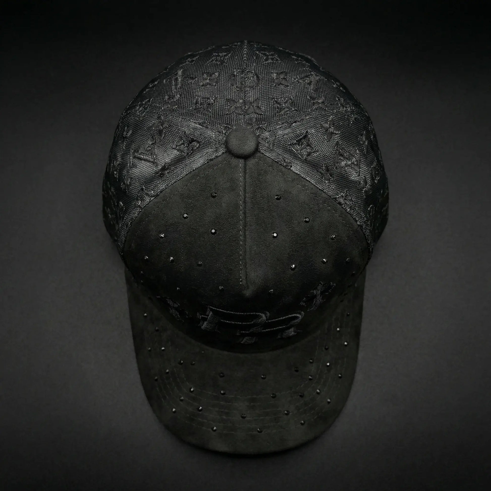 PR SUEDE CROSS Premium Suede Snapback Cap with Custom Embroidery and Intricate Stud Details Adjustable Fit for Street Culture Lux Snap Back Hat